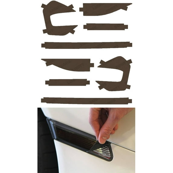 BMW X3 (2022+ ) Charcoal Reverse Light Covers