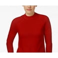 thumbnail image 2 of Karen Scott Women's Petite Mock-Neck Sweater Red Size Medium, 2 of 3