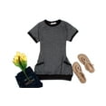 thumbnail image 4 of Haute Edition Women's Short Sleeve Pocket Tunic Top with Pockets & Plus Sizes, 4 of 5