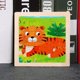 thumbnail image 2 of Rompecabezas De Madera De Nueve Piezas Con Animales De Dibujos Animados Rompecabezas De Madera Para La Educación Temprana De Los Niños Rompecabezas Educativo Juguete De Madera Para Niños De 2 A 5 Añ, 2 of 3