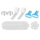 thumbnail image 1 of de de , 20 clips , 2 de pegamento de puntos, accesorios de para boda, compromiso, cumpleaños, decoración de BLESIY Kits de clips de ciruela para globos, 1 of 8