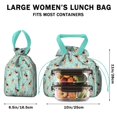 thumbnail image 5 of German Shepherd Dog and Music Drawstring Lunch Bag Women - Drawstring Lunch Bag Insulated for Work Office - Stain-Resistant Large Lunchbags for Women with Multi-Pockets, 5 of 6