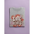 thumbnail image 3 of Love In Our Hearts... T-Shirt Women -Smartprints Designs, Female x-Large, 3 of 4