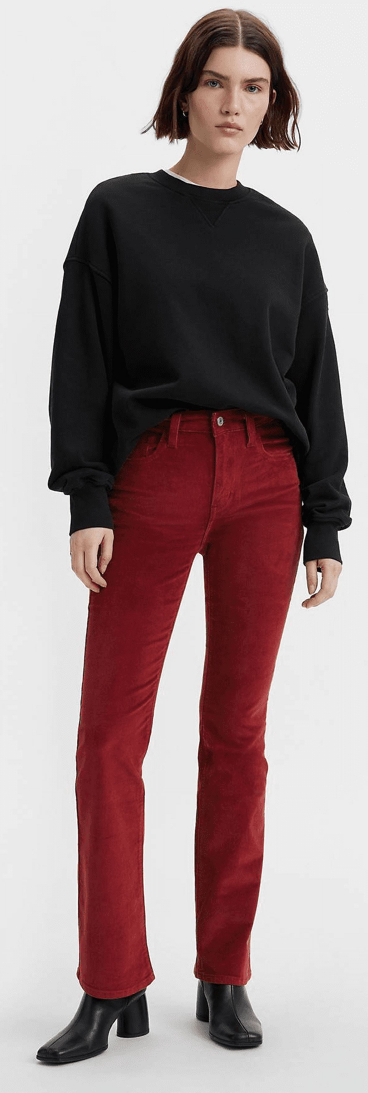 Levi's Women's High Rise 725 Bootcut Corduroy Jeans Red 31W x 32L -  Walmart.com