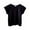 Black, variant on Sunnyoo Big Girls T-Shirt Solid Short Sleeve Cotton Ribbed T Shirt, White