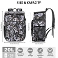 thumbnail image 3 of Travel Cooler Bag - Pioneer Flower Floral Print Pattern Camping Beer Cooler Backpack with Bottle Opener- Waterproof Insulated Picnic Backpacks - Cooler Bag for Beach, 3 of 6