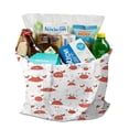 thumbnail image 3 of Retro Crab & Palm Tree Print Shopping Tote - Durable Machine Washable Bag for Travel & Groceries, 3 of 5