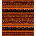 thumbnail image 3 of Retro Duvet Cover Set, Classical Border Ornaments in Greek Style Grunge Aged Display Print, Decorative 2 Piece Bedding Set with 1 Pillow Shams, Twin Size, Orange Black, by Ambesonne, 3 of 3
