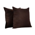 thumbnail image 1 of Decorative Throw Pillow Case Cushion Covers Backrest Soft Solid Colors Square Linen Look Pillow Protector for Couch Sofa Home Car Set of 2, 1 of 2