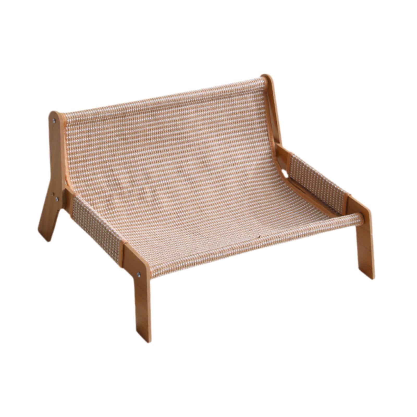 EHJRE 2-in-1 Cat Scratching Post, Lounger, Couch, Furniture Protector, Accessories for Cats to Sleep And Play, Comfortable, 52 X 44 X 29 Cm, Kitten Toy Jute Cloth Cushion