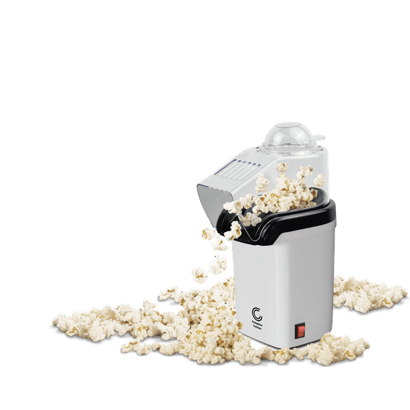 Open Box Complete Cuisine CC-PM1100 Hot-Air Countertop Popcorn Maker, White