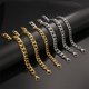 thumbnail image 3 of My Shape Fashion Cuban Chain Men Bracelet Stainless Steel 3/5/7/9mm Width Chain Bracelets Figaro Chain Boy Wrist Jewelry Couple, 3 of 5