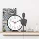 thumbnail image 4 of Reloj de pared redondo silencioso, silencioso, moderno, decorativo, compatible con cocina, oficina, casa, escuela, cafetería, 30 cm Afortunado Sencillez, 4 of 5