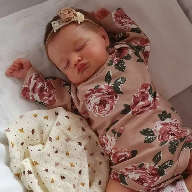 Muñeca Reborn para niña Kaydora, realista, 50 cm, con venas realistas