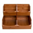 thumbnail image 3 of Seville Classics 3-Piece Stackable Bamboo Bin Organizer Set, 3 of 9