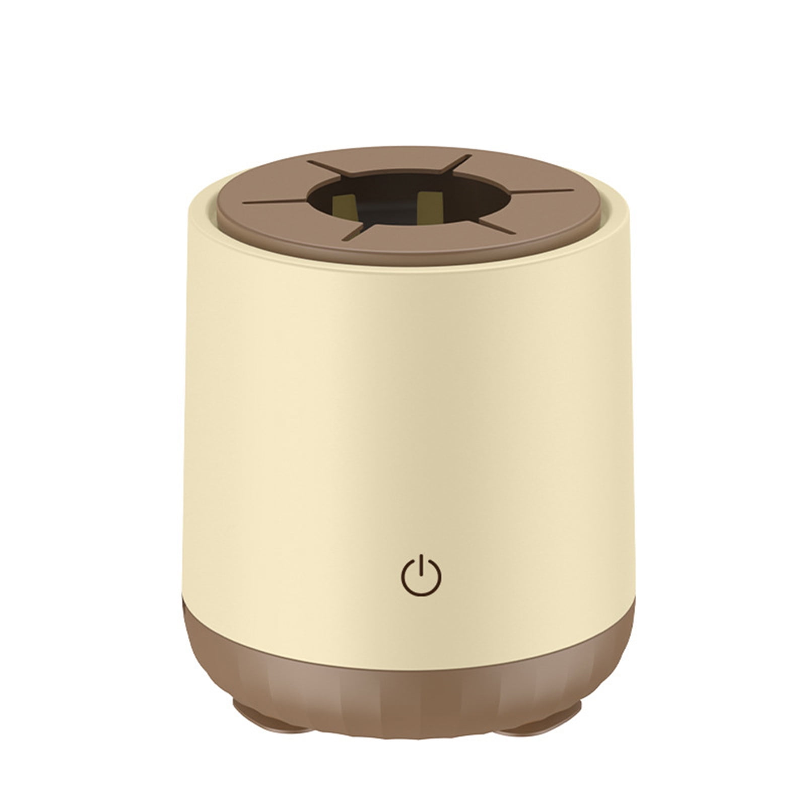 BCZHQQ Electric Silent Baby Milk Maker - 360° Mixing,USB Charge,3 Speeds,Non-Slip Base,Fits Most Bottles,1200mAh Battery,Khaki