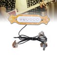 thumbnail image 1 of Pastilla De Bobina Simple De 6 Cuerdas, Pastilla De Guitarra Eléctrica De 6 Cuerdas Con Controles De Volumen Y Tono Para Guitarras Acústicas Folk Y Eléctricas, 1 of 7