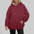 thumbnail image 1 of TINZ Chandail à Capuche pour Femmes Automne et Hiver Couleur Unie Style Mince Grande Taille avec Poche Manches Longues Chandail à Capuche Robe Tricotée Zippée, 1 of 8