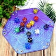 thumbnail image 4 of Bandeja para dados SIQUK, diseño de sirena, de piel sintética, plegable, hexagonal (2 unidades), 4 of 6
