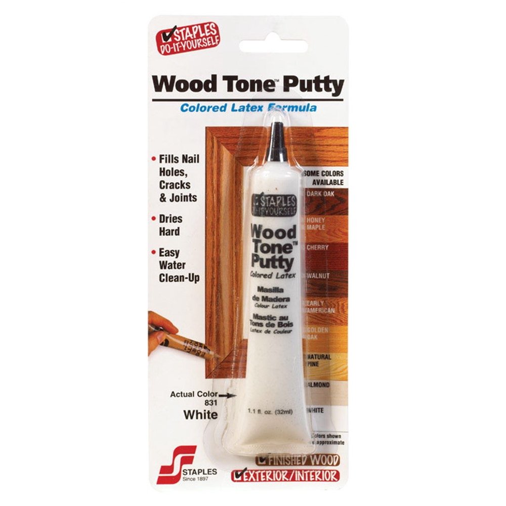 Staples Wood Tone White Wood Putty 1.05 oz.