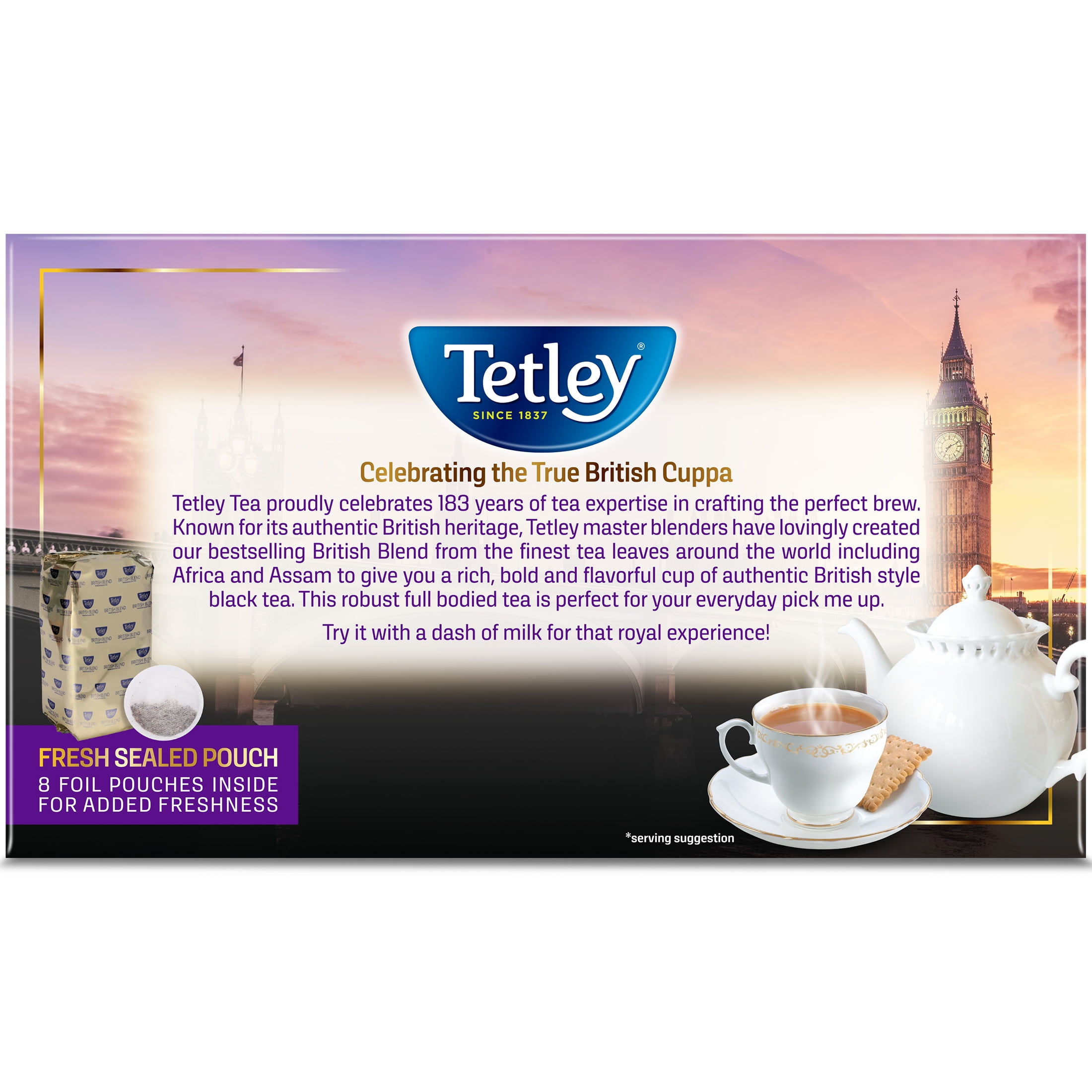 Tetley British Blend Premium Black Tea Bags, 320 count