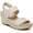 Almond Milk, variant on LifeStride Womens Delta Slingback Ankle Strap Wedge Sandals