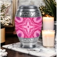 thumbnail image 6 of SABURIAL Pink Urn - Decorative Urn For Adult Ash - Cremation & Memorial Urns For Human Remains - Funeral Urns For Loved Ones - Combo 5 - Large 10 Inch & 3 Inch Small, 6 of 7