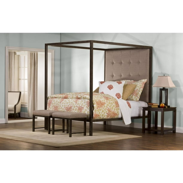 King S Way Bed Set With Canopy And Two 2 Benches Size Queen Com 2 Bed Benches King Size Queen, King Size Canopy Bedroom Sets