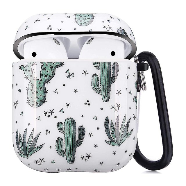 Estuche Taian Airpods, estuche rígido protector de airpods con llaverocactus XianweiShao 8390605009648