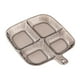 thumbnail image 1 of Plato de frutos secos, bandeja para olla caliente, cesta para servir, platos decorativos divididos para servir gris claro, 1 of 9