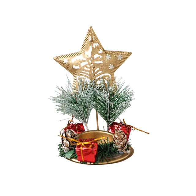 Golden Iron Window Display Candle Holder Tray Candles for Windows Window Candle Lights