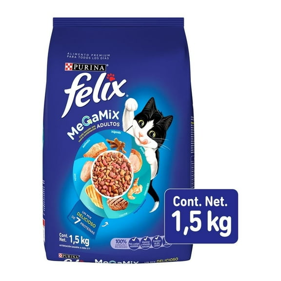 Alimento para Gato Felix Megamix Adulto 1.5 kg