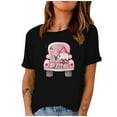thumbnail image 2 of Meichang Valentines Day Shirts T - Valentines Day pour Femmes, T-Shirt Graphique Cœur d'Amour, Hauts à Manches Courtes, Col Rond Décontracté, T-Shirts, Blouses, Joyeuse Journée, 2 of 5
