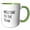 Green/White, variant on 3drose, Welcome to the Team Typography Design, 11oz Two-tone Red Mug