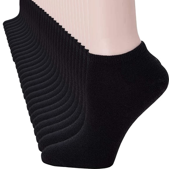 Calcetines tobilleros UouoSocks, 14 pares, para hombre y mujer, color negro
