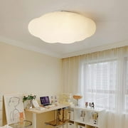 Arturesthome Modern White Cloud Flush Mount Ceiling Light Hanging Lights Fixture Chandelier Kids Room Bedroom Lamp Pendant Lighting for Children Living Room