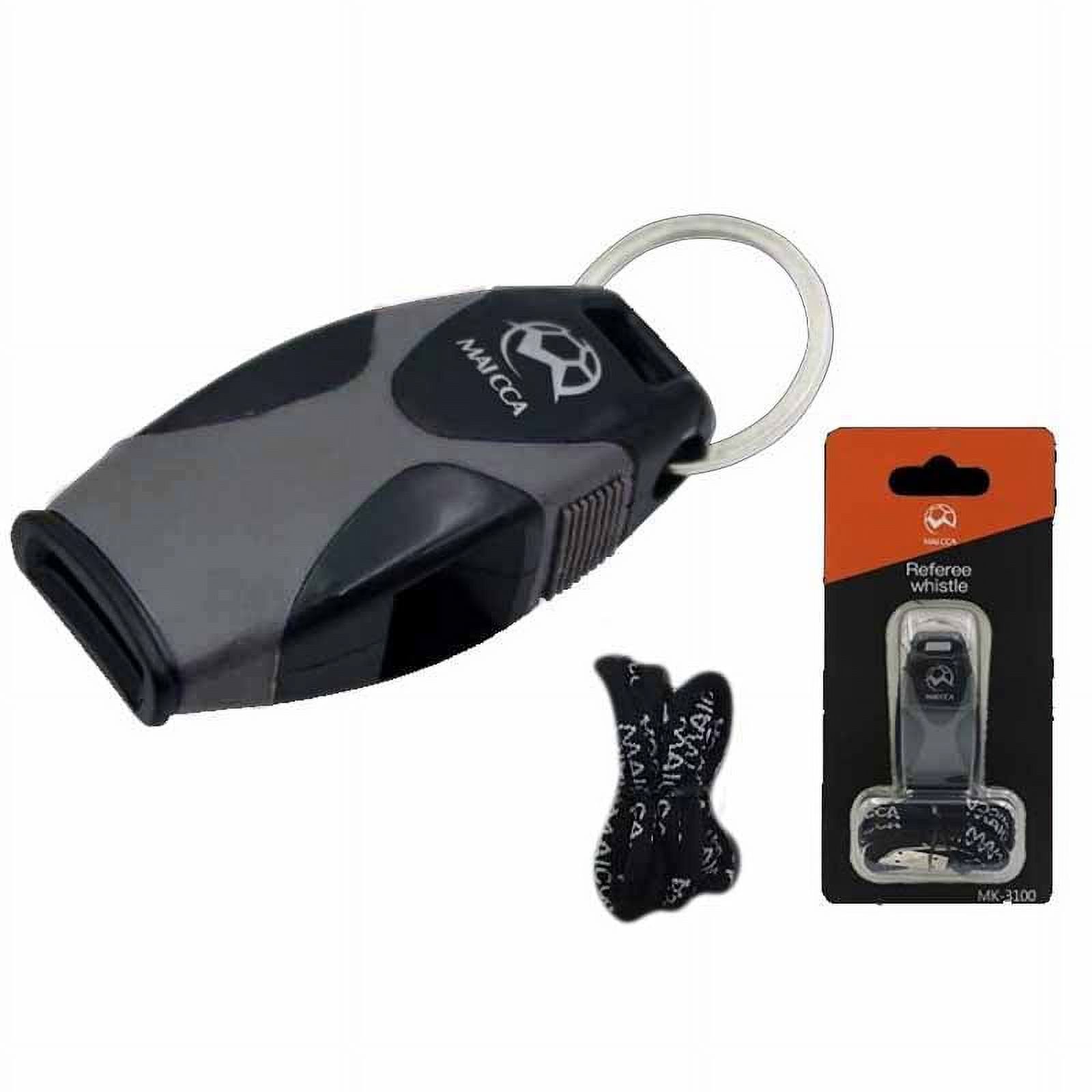2 Packs Sports Coach Referee Pealess Whistles with Break Away Lanyard, Consistent Air Flow To Produce A Strong Loud Sound