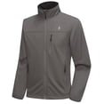 thumbnail image 5 of Little Donkey Andy Men's Lightweight Softshell Jacket Windbreaker for Running Travel Hiking, Windproof, Water-resistant (Iron Gray M), 5 of 7