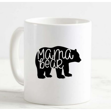 

Coffee Mug Mama Bear Family Mom Mother Wilderness Nature White Cup Funny Gifts for work office him her