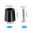 thumbnail image 2 of Uxcell Cutting Board Feet, 12 Pack Feet Bumpers Non Slip Bumper Pads with Stainless Steel Screws (0.21"Wx0.79"H), 2 of 6
