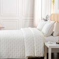 thumbnail image 5 of Quilt Set King Size , Greagle 3-Piece Bedspread Set for Spring Summer, Dotted Circle, White, 5 of 7