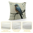 thumbnail image 4 of PRATYUS   Chinoiserie Pillow Covers Bluebird Sitting On A Branch Throw Pillows Chinoiserie Decor Outdoor Pillows Cases Suitable for Couch Pillows Living Room Bedroom White, 4 of 5