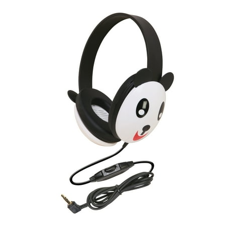UPC: 0610356578001 | Califone Listening First 2810-PA Over-Ear Stereo Headphones with Inline Volume Control  3.5mm Plug  Panda  Each