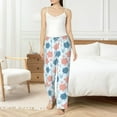 thumbnail image 5 of Uemuo Sea Turtle Pattern Women's Wide Leg Palazzo Lounge Pants with Pockets Light Weight Loose Comfy Casual Pajama Pants-Small, 5 of 9
