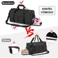 thumbnail image 4 of NANWEI Maleta Deportiva Bolsa de Deporte Gym con Compartimento para Zapatos y Bosillo Impermeable, Bolso de Viaje, para Hombres y Mujeres, Ligero(Negro) Sincero Electrónica, 4 of 7