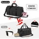 thumbnail image 4 of NANWEI Maleta Deportiva Bolsa de Deporte Gym con Compartimento para Zapatos y Bosillo Impermeable, Bolso de Viaje, para Hombres y Mujeres, Ligero(Negro) Sailing Electrónica, 4 of 6