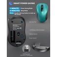 thumbnail image 5 of Wireless Mouse for Laptop, Ergonomic Silent Computer Mouse with USB & USB-C, 3 DPI 6 Buttons,Teal, 5 of 7