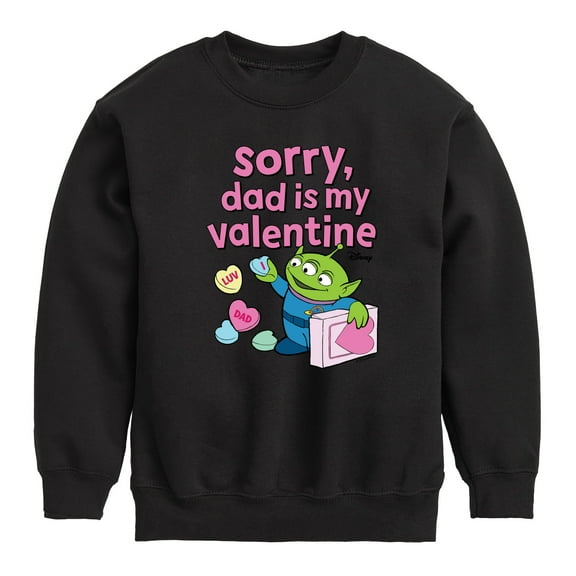 Toy Story - Sorry Dad My Valentine - Toddler And Youth Crewneck Fleece Sweatshirt