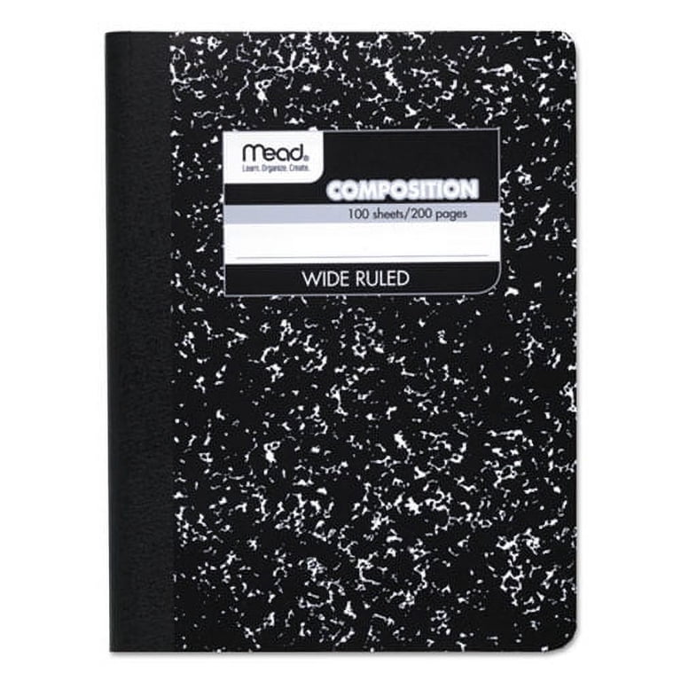 Mead Composition Book, Wide Ruled, 100 Sheets, Black photo 1