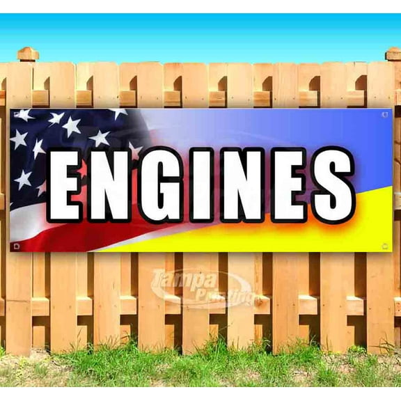 Engines 13 oz Vinyl Banner With Metal Grommets